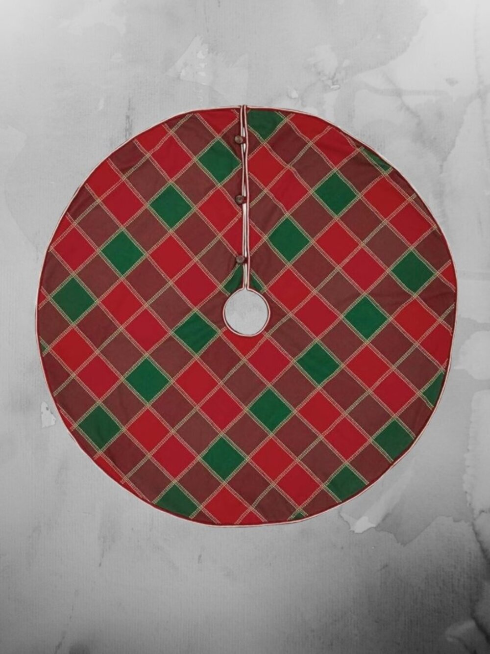 VHC Brands Tristan 48" Patchwork Tree Skirt – Rustic Farmhouse Holiday Decor